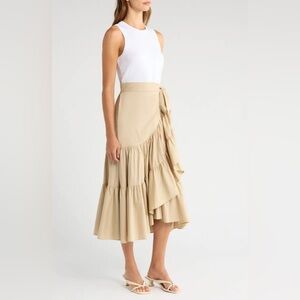 Cinq a Sept Mahlia Midi Dress Size Large